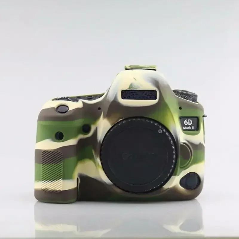 Funda protectora de silicona para el cuerpo de la cámara digital Canon EOS 6D Mark II 2 6D2 6DII DSLR SOLAMENTE