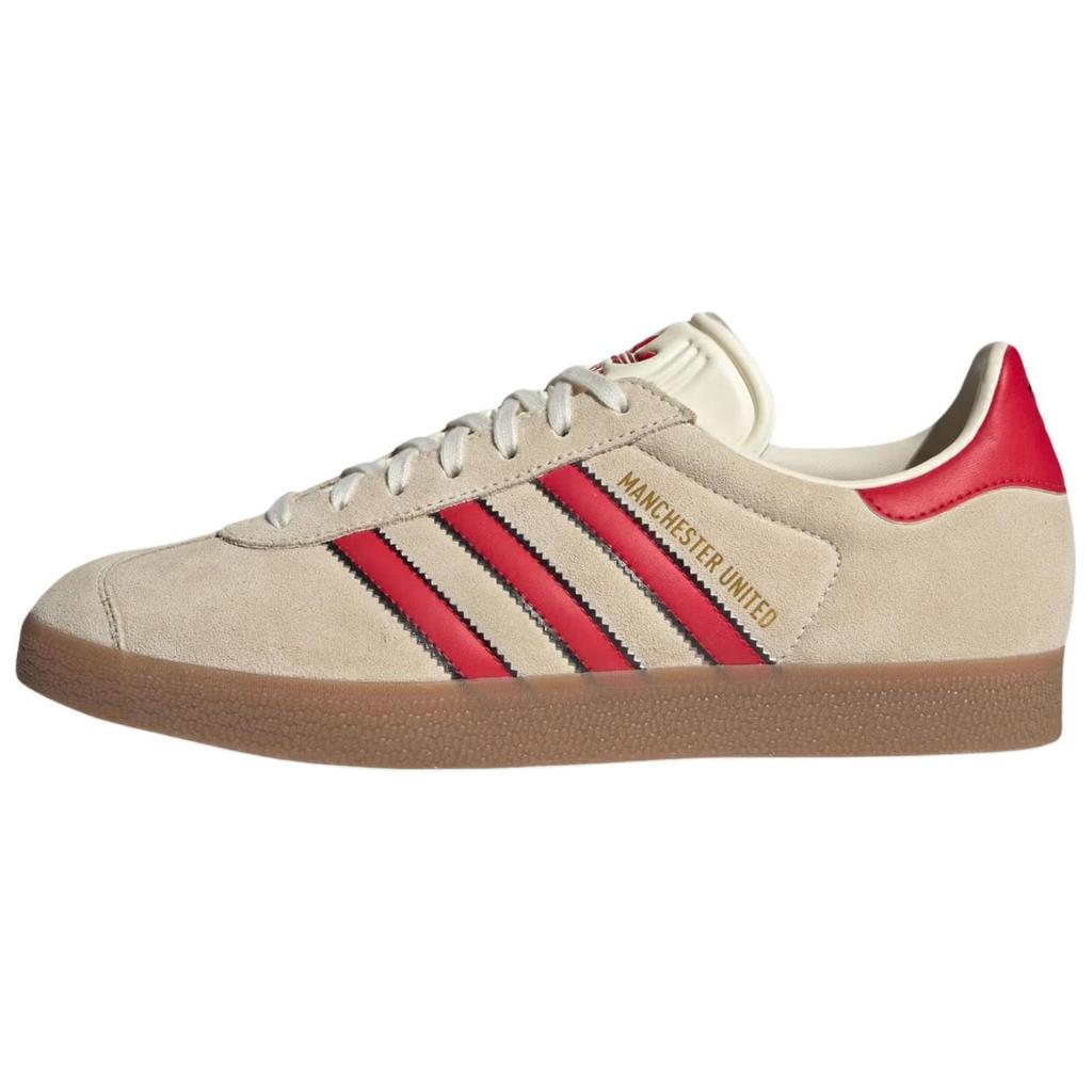 Adidas Manchester United x Gazelle Terrace Icons Pack Men Sneakers Cream Cream-White Mufc-Red JS3040