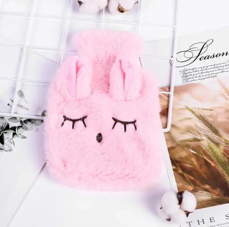 Reusable Winter Warm Heat Hand Warmer PVC Stress Pain Relief Therapy Hot Water Bottle Bags Super Cute Water Injection Water Bags