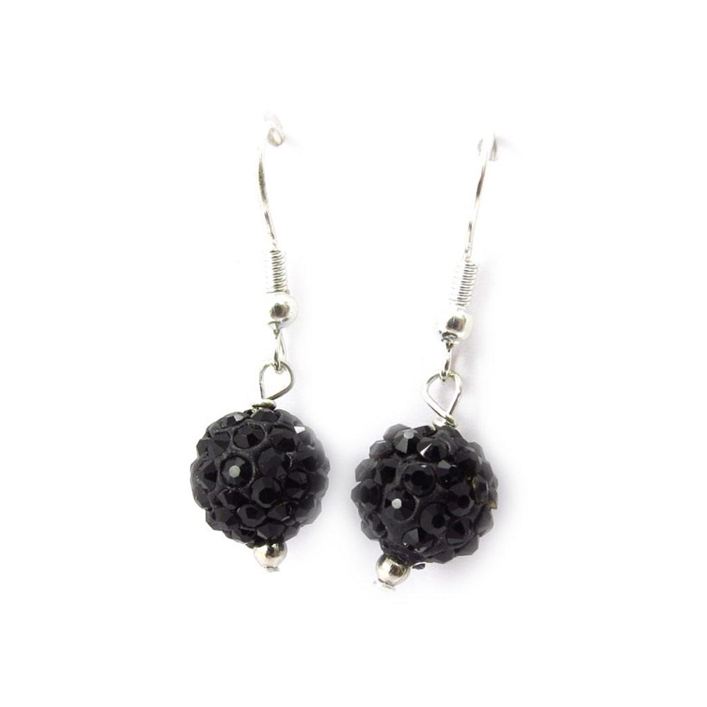 Les Trésors De Lily [K3241] - Black 'Sissi' Designer Earrings