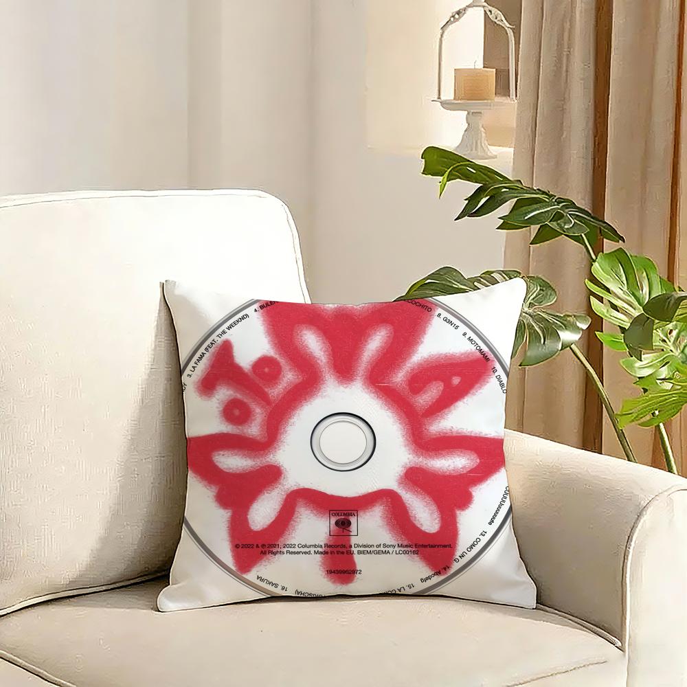 RRosalia singer Cushion Cover Reversible Plush Pillow Cover Soft Fluffy Home Decor for Sofa Bedroom