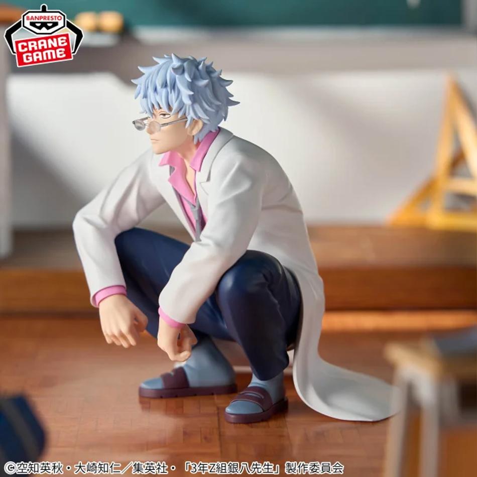 In Stock 12CM Anime Gintama Figure Sakata Gintoki Katsura Kotarou Animation Model Toys Gifts Collection Decoration Ornaments
