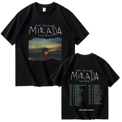 Ivan Cornejo Mirada Tour Double T-shirt Homme T-shirt Haute Qualité Mode Été 2025 Été 100% Coton Pur T-shirt Imprimé