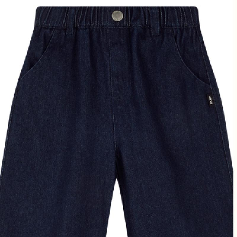 Olivan Denim Snap Pants Dark Blue