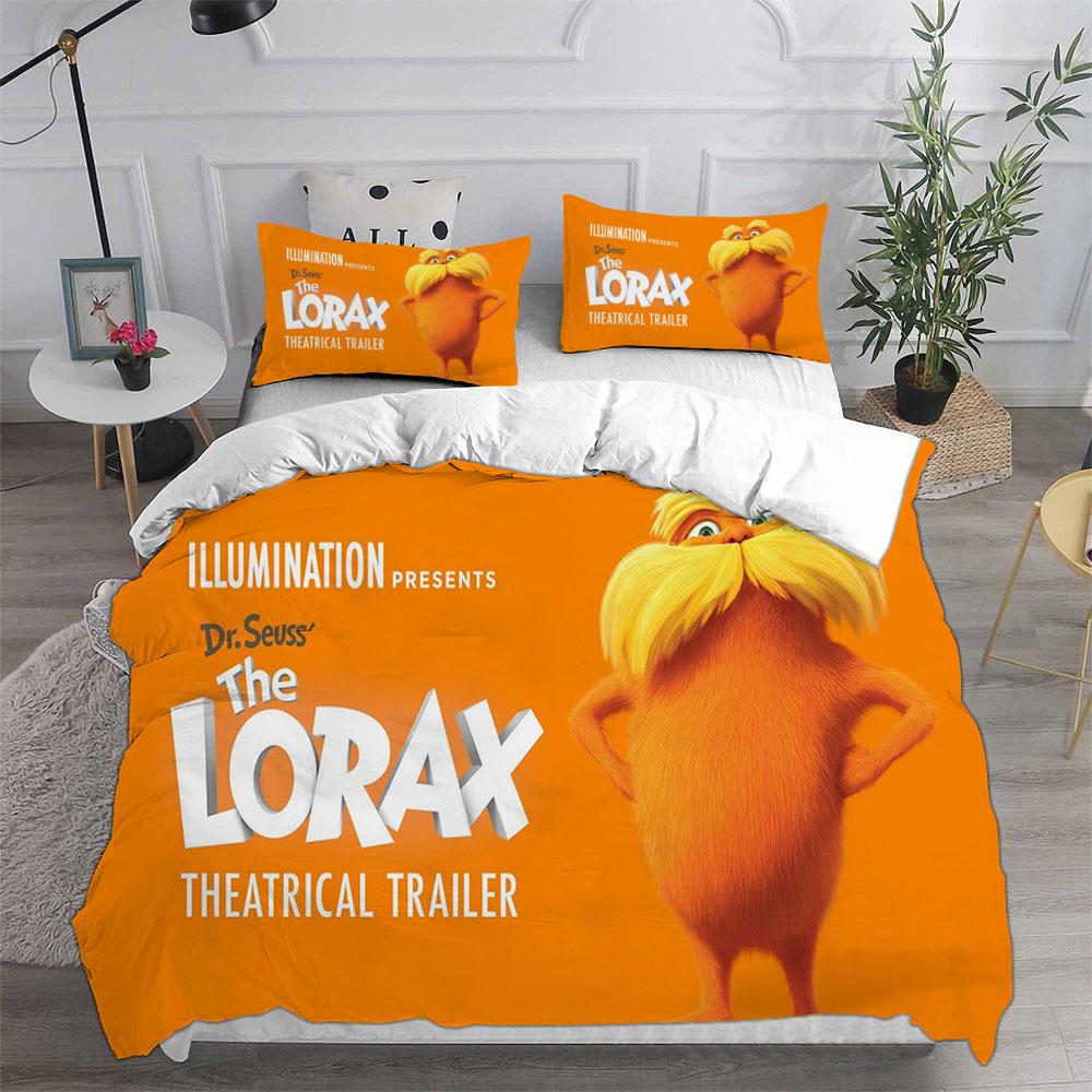 

The Lorax(2012) Bedding Sets Quilt Bed Cover Comforter Duvet Cover Pillow Case 2-3 Pieces Sets Kids Adult Bedroom Decoration EU Single 135x200cm