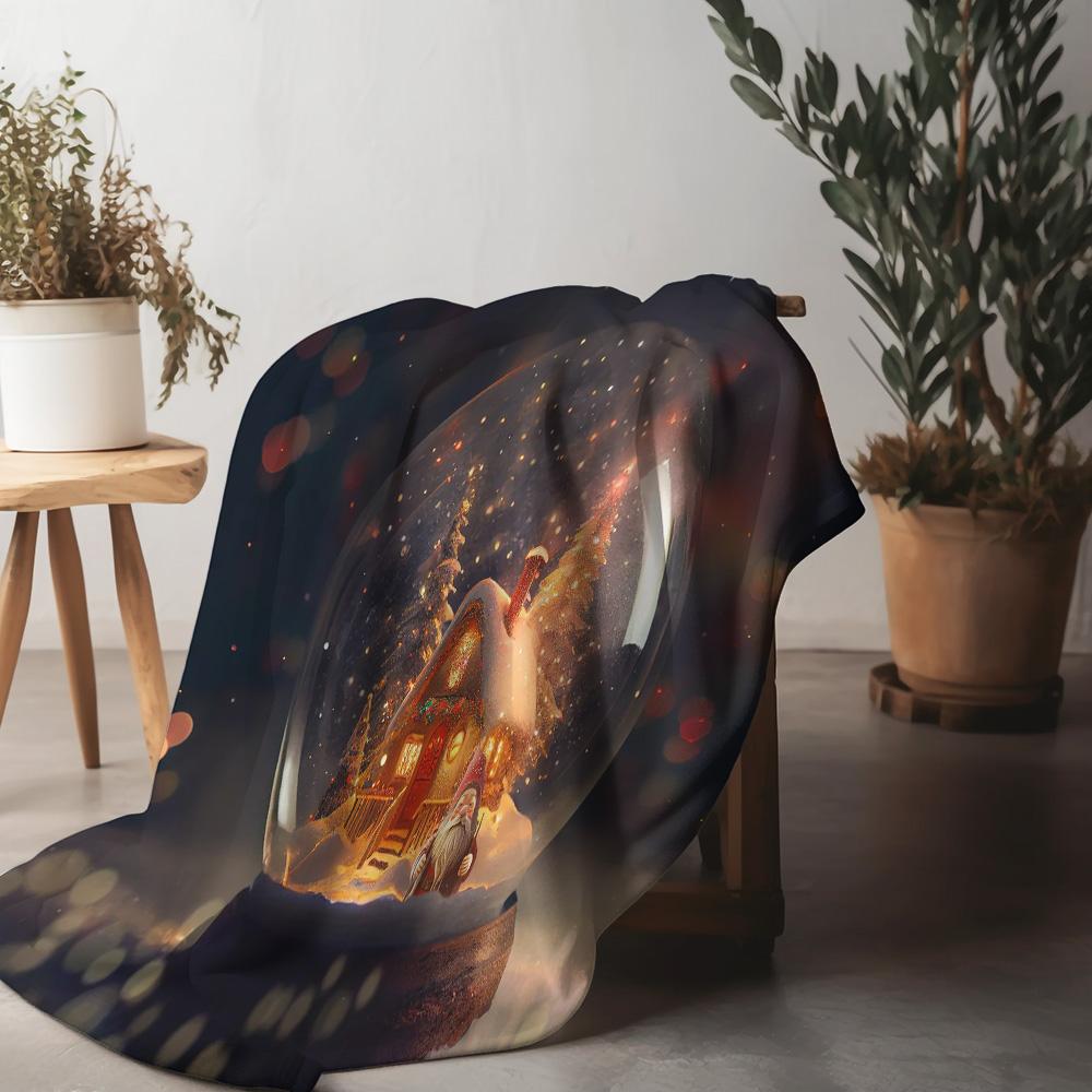 

Tuniu Cozy Night Landscape Blanket - Home Decor Sofa Bed Bedroom Throw Soft Warm Fleece Cover 150x200cm 75x90cm