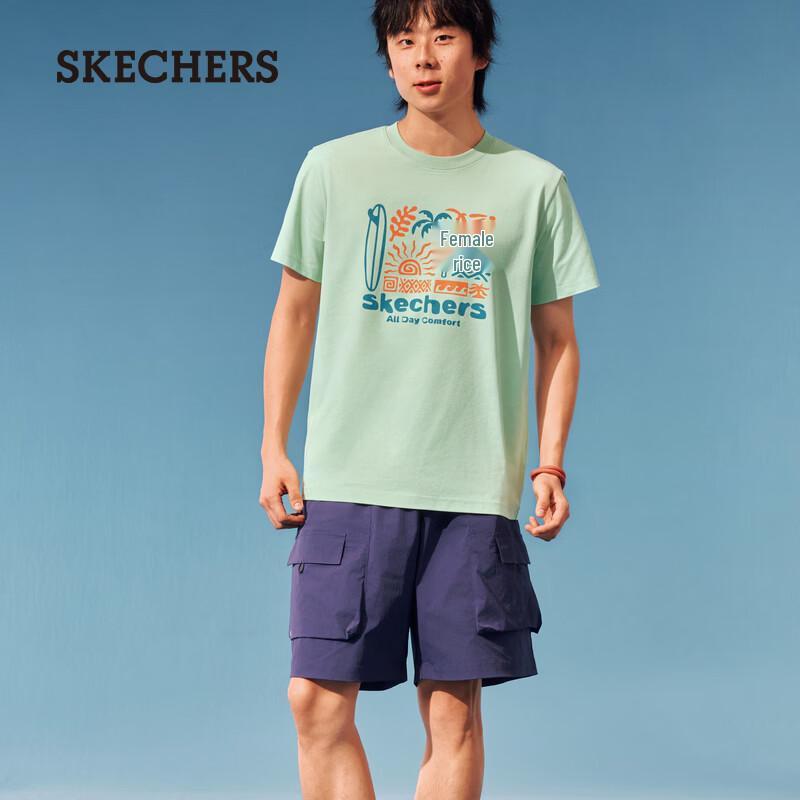 Skechers Unisex Antibacterial Quick-Dry T-Shirt L226U023 M 95