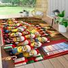 1Pc Minions Christmas Celebration Carpet Rug Soft Washable Antislip Home Living Room Sofa Mats Personalized Christmas Rug