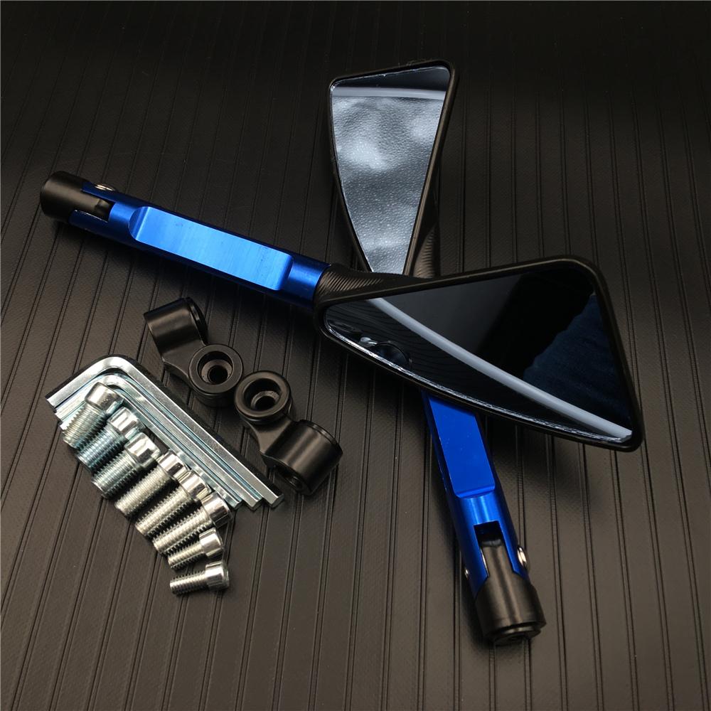 CNC ALUMINUM custom motorcycle rearview Side mirrors 8mm 10mm For KAWASAKI z750 NINJA250 HONDA R1 R6 FZ6 SUZUKI YAMAHA