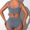 Women Seamless Pullover Sports Bra Set Crop Top Soft Cup Brassiere Comfortable High Elasticity Lingerie Yoga Underwear Panties