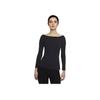 Long Sleeve Training Pullover Women Tops Black DA0720-010