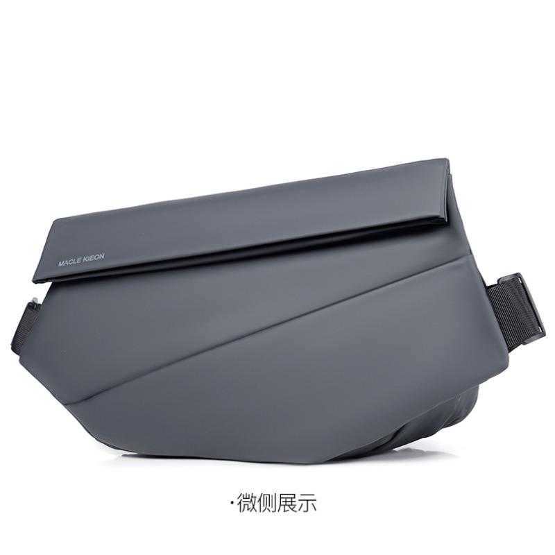 

Men s breast bag, personalized backpack, messenger bag, waterproof and wear-resistant leisure bag, high-end fashion shoulder bag. серый