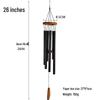 37-inch Retro Six-tube Aluminum Wind Chime Pendant - Home Decor Three-color Wall Hanging Ornament