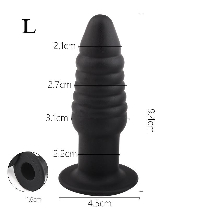 Plug Anal Silicone Doigt Creux Écarteur Anal Buttplug Vagin Dilatateur Anal Massage de la Prostate Jouets Sexuels Anaux pour Femmes