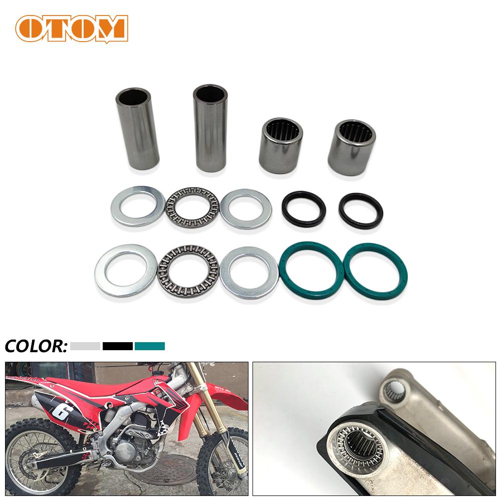 OTOM For HONDA CRF250R CRF450R Thrust Needle Flat Roller Bearings W/ Washers Motorcycle Swing ARM Oil Seal Kit Maintenance Parts
