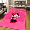 1pc Minnie Pattern Area Rug Soft Flannel Floor Mat for Living Room,Office,Bedroom and Carpet,Sofa Coffee Table Floor Mat