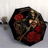 1pc Death Roses Automatic Umbrella High Quality Canopy, Portable Folding Umbrella with, Ideal Gift for - Travel, Everyday, Formal Events, Stylish Acce