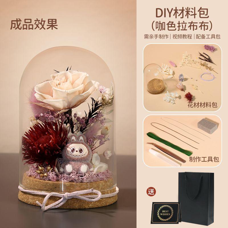 DIY Preserved Flower Material Kit  Rose Preserved Flower Decorative Handcrafted Gift