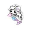 S925 Silver Enamel Charms, 2026 New Dainty Cute Fruit Fairy Tale Dreamy Jewelry With Sparkling Zircon, Dreamy Ideal Gift