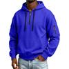 Herren Kapuzenpullover mit Ärmeltaschen-Reißverschluss Lässiger Pullover für den täglichen Gebrauch