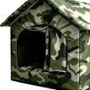 Cooling Outdoor Cat House Summer Kitten Nest Cool Down Pet Cave for Pet Parents Trainers Animal Lovers Apartment Home Office