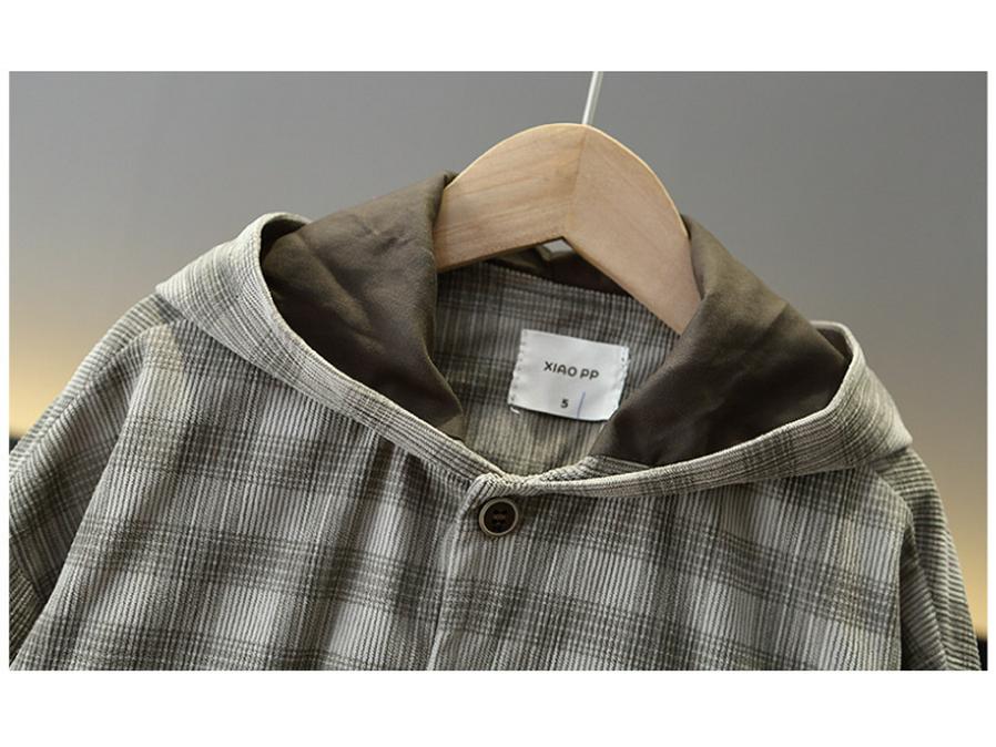 Stilvolles Jungen-Karosuit-Set: Jacke, Hose & Hemd für Frühling/Herbst 2025