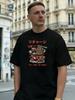 Ramen Bowl Graphic 100% Cotton Men's T-Shirt, Suitable for Daily Streetwear