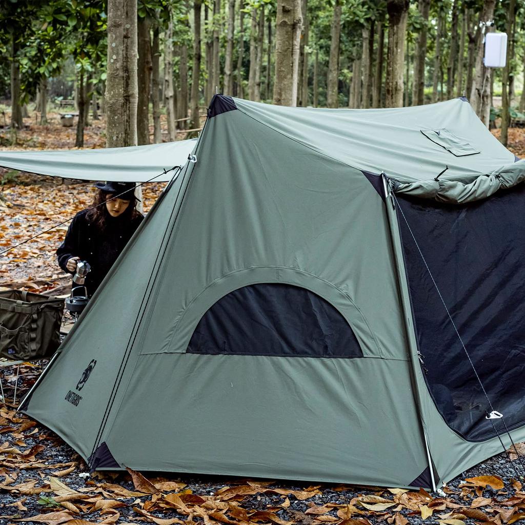OneTigris SOLO HOMESTEAD TC Pup Military Polycotton Easy to Set Solo Tent Pole Ground Sheet For For Families Tent, Tent, Tent, Curtain, Material,