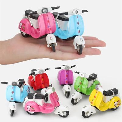 S Metal Motorcycle Model Toy 1:36 Vehicle Anime Figurines Mini Simulation Electric Bicycle Collection For Kids Birthday Gift