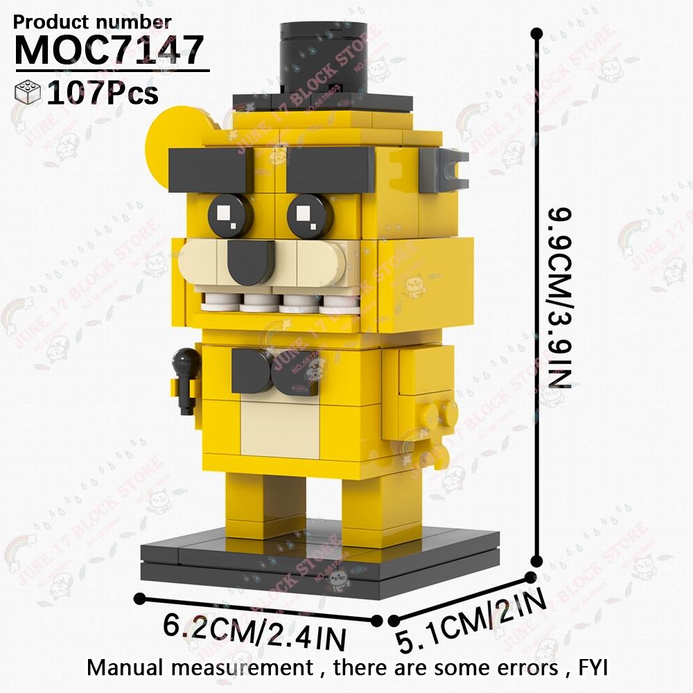 

MOOXI Серія Жахливих Ігор Вбивця Ведмідь Набір Будівельних Блоків MOC Модель Для Дорослих Цеглинки DIY Монтессорі Дитяча Іграшка Подарунки Для Хлопця