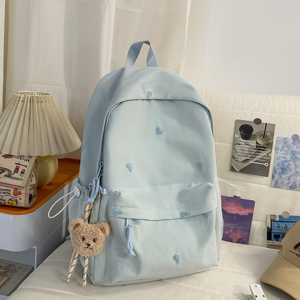 Schoolbag new Japanese high-value girl schoolbag primary school students sweet candy-colored backpack junior high school light shoulders