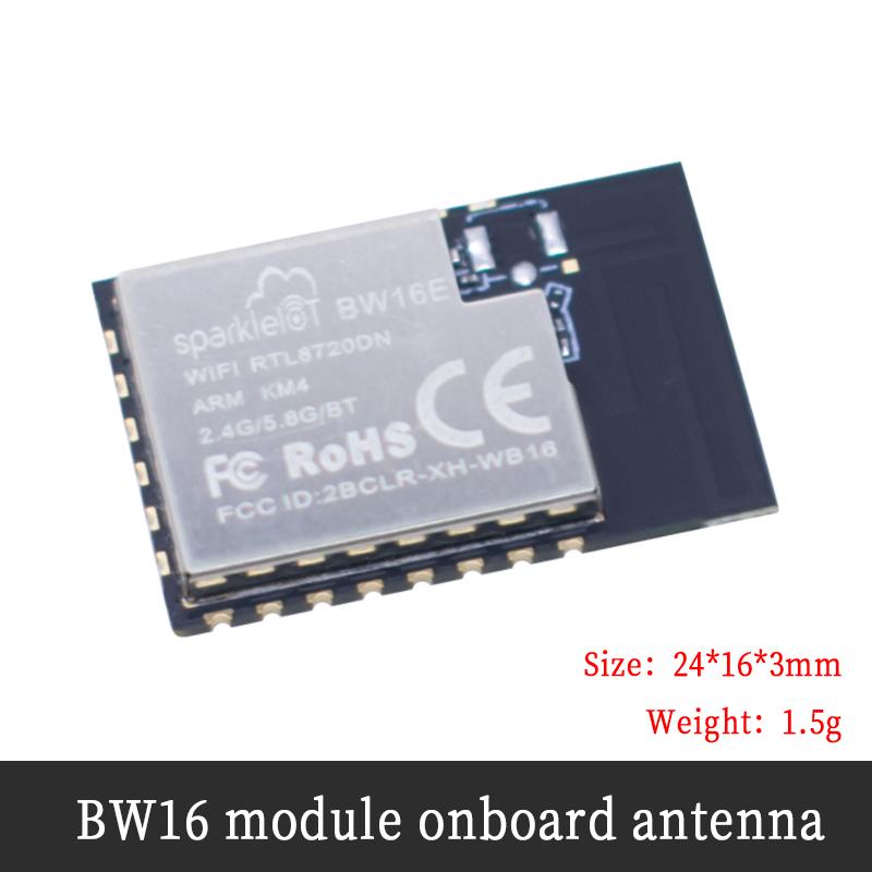 LIZAO BW16 RTL8720DN 2.4G+5G WiFi Bluetooth 5.0 Module IPEX Antenna UART IIC PWM SPI Development Board 3.3V
