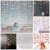 Guirlande d'amour suspendue de 4 m Cœur scintillant romantique Forme de cœur Corde Facile à installer Réutilisable Guirlande de mariage Fête d'anniversaire