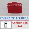 For BMW 3 E92 E93 LCI 2006-2013 M SPORT Car Rear Bumper Tow Hook Eye Cover Cap 51127893147 51127161497 51127256109