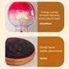 Black Technology Magnetic Levitation Rainbow Light Bulb Glass Material Romantic Atmosphere Maglev Rainbow LED Night Light