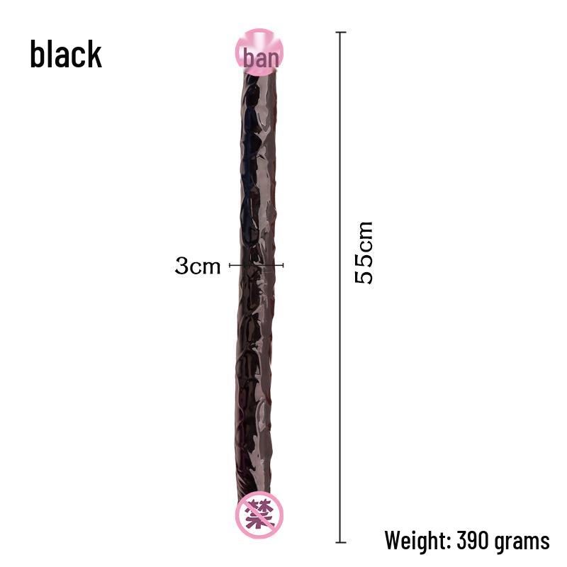 55CM Double-Headed Realistic Dragon Phallus Anal Plug & Massage Erotica for Women