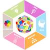 XMD Megaminx 3x3x3 Magician Megaminx 3D Puzzle Wisdom Toy Magic Cube (Built-in Magnet)
