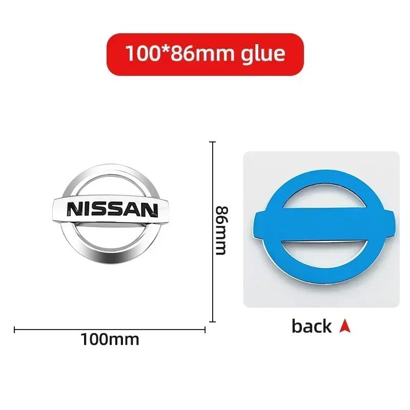 1pcs Car Front Head Hood Bonnet Emblem Rear Trunk Boot Mark Badge Steering Wheel For Nissan X-trail Almera Qashqai Tiida Teana