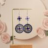 Drip Oil Earrings Women's Colorful Retro Exaggerated Geometric Bohemian Earrings