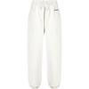 FW22 Solid Logo Embroidered Jogger Knit Pants Regular Fit Women Bottoms White OWCH016S23JER0010410