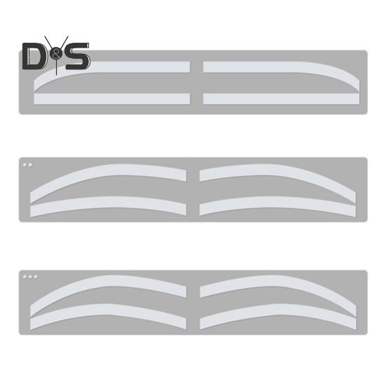 

1 комплект, трафаретная наклейка для бровей, 3 стиля, одноразовые, для формирования бровей, картографическая направляющая карта, аэрограф для бровей, вспомогательный шаблон для татуировки, тонирующая наклейка Sets