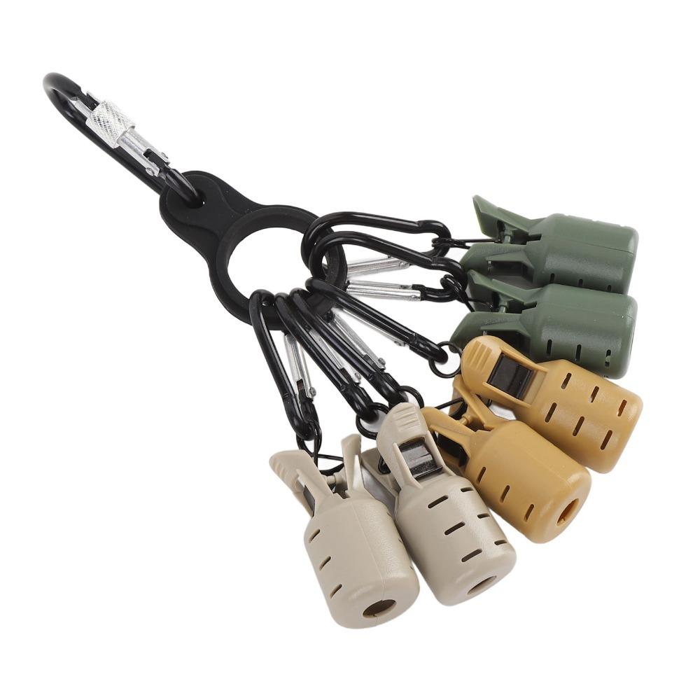 6PCS with Carabiner Fishing Hook Cover Case 4.5*2cm Squid Jig Bait Protector  River Fishing