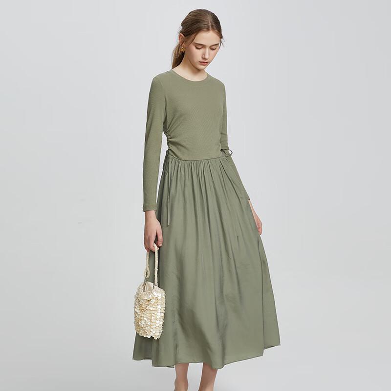 

Women s Commuter Long-Sleeve Mid-Length A-Line Dress S