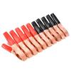 10pcs 30A Crocodile Spring Clamp Red & Black Car Battery Clip Cables Alligator  Charger  Voltage Testing Tool Accessory