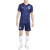 Nike Embroidered Logo Print Straight Fit Short Sleeve Soccer Shirt Men Tops Dark-Blue FJ1260-492