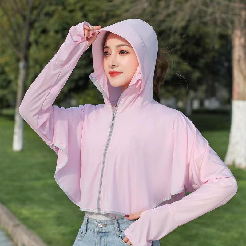 Women's Hooded UV Protection Cycling Jacket - Lightweight & Breathable