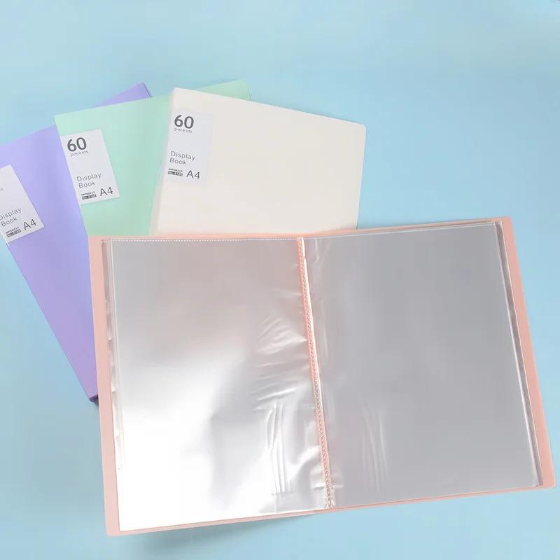 Document Presentation Folder - A4 PP Display Book with 20/40 Transparent Pockets & Sheet Protectors