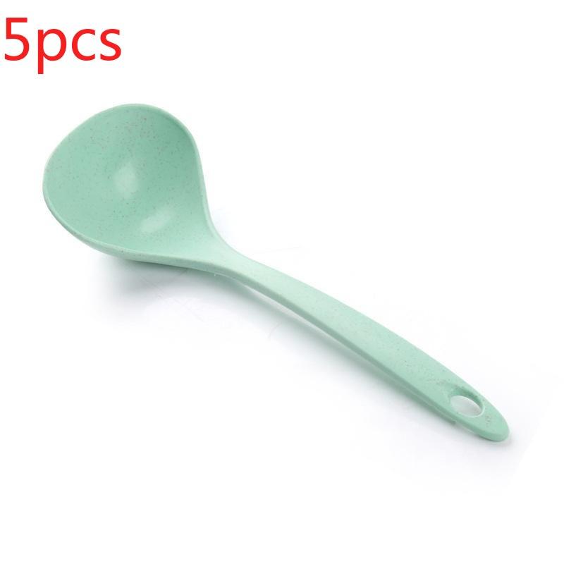 Vetecellulosa Vetehalm Stor sked Paddel Skopa Non-Stick slev Kökstillbehör