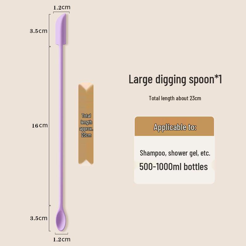 Doppelkopf-Silikonspatel & Mini-Cremeflaschenschaber