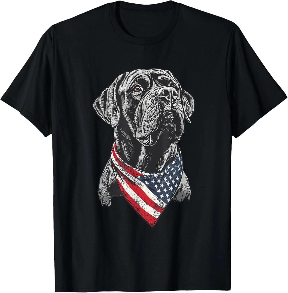 English Mastiff Amerikanische Flagge Geschenk Unisex T-Shirt